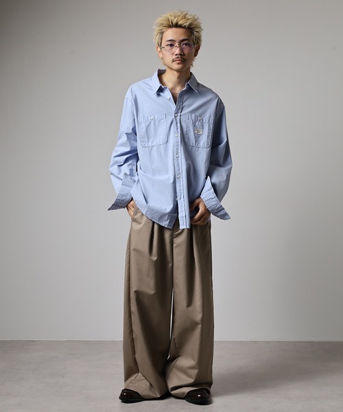 シャツ GUESS JEANS GJ SS REG POCKET SHIRT ゲス ダブル胸ポケット
