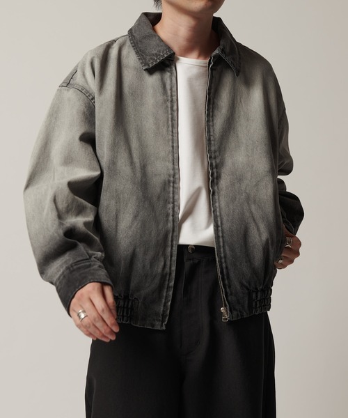 【美品】【完売品】lui's ルイス ジャガード ジップ ブルゾン ジャケット Lui's（ルイス）の「ブラックジャガードZIPブルゾン (セットアップ対応