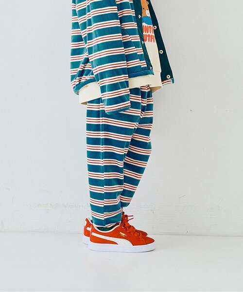 パンツ 「ジュニア対応」ベロアタッチのメルティ起毛フリースぬくぬくタックパンツ キッズ 子供服 男の子 女の子 | p.premier | 04