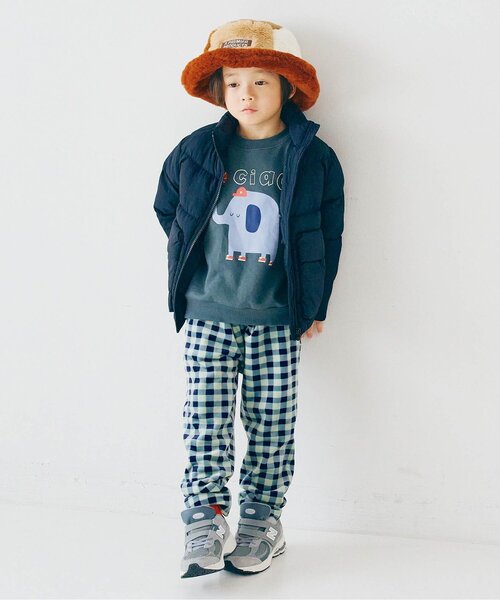 パンツ 「ジュニア対応」ベロアタッチのメルティ起毛フリースぬくぬくタックパンツ キッズ 子供服 男の子 女の子 | p.premier | 20