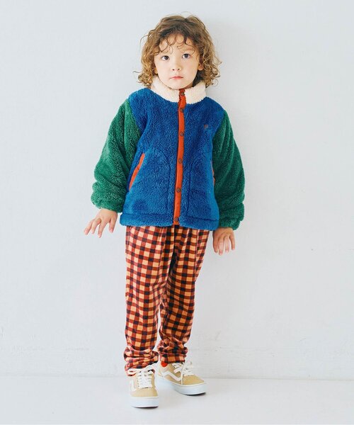パンツ 「ジュニア対応」ベロアタッチのメルティ起毛フリースぬくぬくタックパンツ キッズ 子供服 男の子 女の子 | p.premier | 08