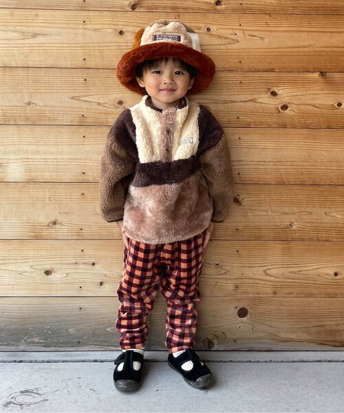 パンツ 「ジュニア対応」ベロアタッチのメルティ起毛フリースぬくぬくタックパンツ キッズ 子供服 男の子 女の子 | p.premier | 22