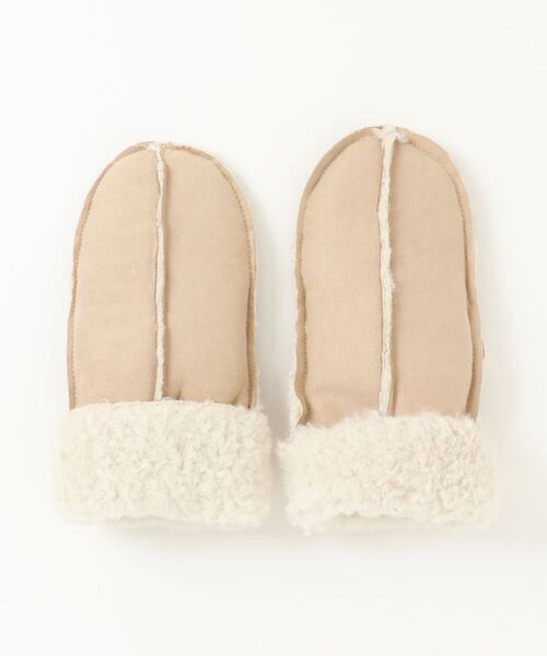 「LOWRYS FARM」 手袋 FREE ベージュ レディース_画像2