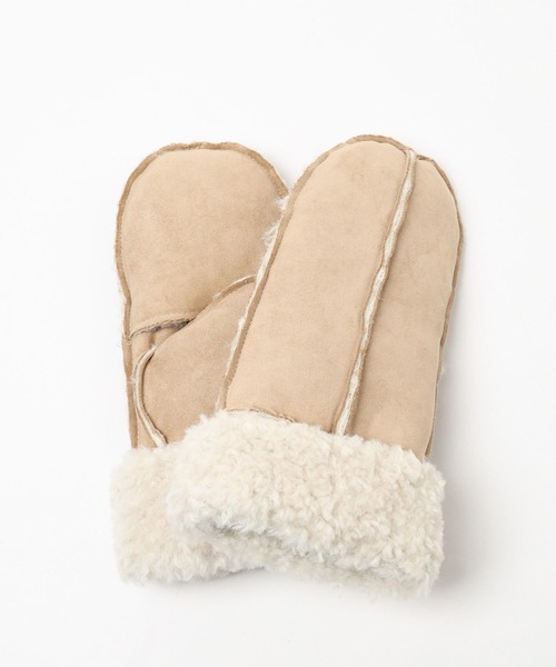 「LOWRYS FARM」 手袋 FREE ベージュ レディース_画像4