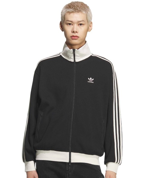 adidas ワッフルトラックジャケット adidas（アディダス） コート ジャケット adidas WAFFLE CLASSIC TRACK