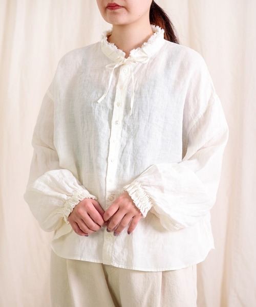 Brocante ブラウス シャツ 「Brocante / ブロカント」 リネン