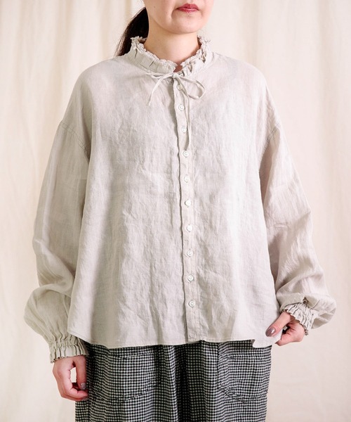 Brocante ブラウス シャツ 「Brocante / ブロカント」 リネン 