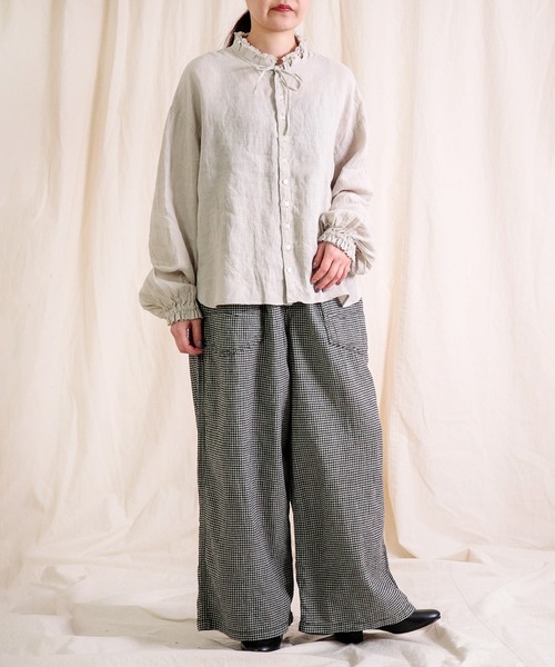 Brocante リネンシャツ ブラウス シャツ 「Brocante / ブロカント