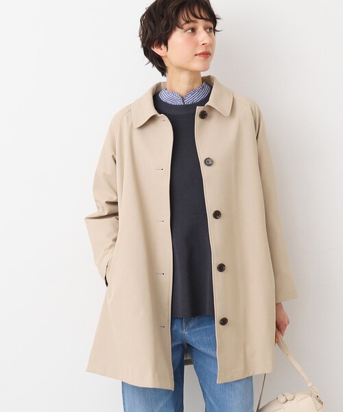 「Dessin」 ステンカラーコート 03 ベージュ レディース_画像2