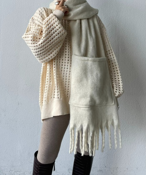 「AIC.」 長袖ニット FREE ブラック レディース_画像4