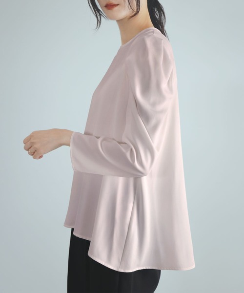 「Flolia」 7分袖ブラウス S オフホワイト レディース_画像8