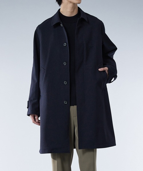 【UNITED TOKYO】ステンカラーコート　ウールコート　美品　ネイビー　紺 UNITED TOKYO（ユナイテッドトウキョウ） ステンカラーコート 1