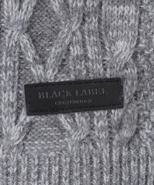 ブラックレーベルクレストブリッジ カシミヤミックススタンドネックニット Lサイズ ブラックレーベルクレストブリッジ カシミヤミックススタンドネック