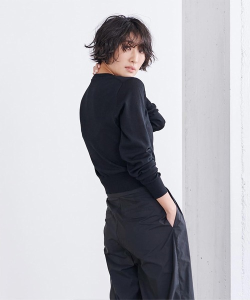 「ur's」 ニットカーディガン S ブラック レディース_画像4