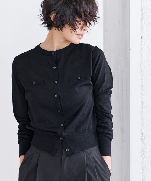 「ur's」 ニットカーディガン S ブラック レディース_画像5