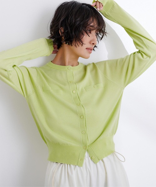 「ur's」 ニットカーディガン S ブラック レディース_画像7