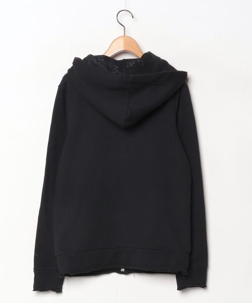 「NUMBER (N)INE DENIM」 ジップアップパーカー 3 ブラック メンズ_画像2