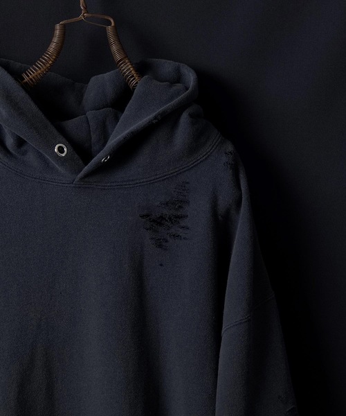 「NUMBER (N)INE DENIM」 ジップアップパーカー 3 ブラック メンズ_画像4