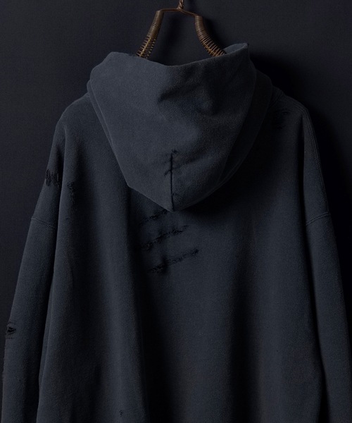 「NUMBER (N)INE DENIM」 ジップアップパーカー 3 ブラック メンズ_画像9