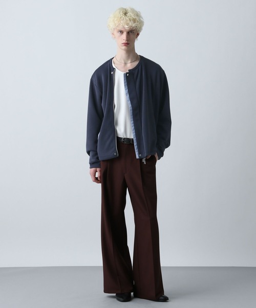 HARE（ハレ） カーディガン レイヤードZIPスウェットカーディガン(HARE