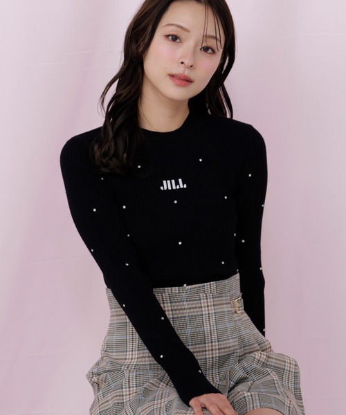 新品未使用完売 ジルバイジルスチュアート ビジュー付きニット JILL by JILL STUART（ジルバイジルスチュアート） ニット セーター