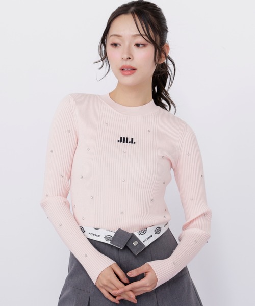 JILL by JILLSTUART【今季新品】人気完売！ミニクリアビーズニット JILL by JILL STUART（ジルバイジルスチュアート） ニット セーター