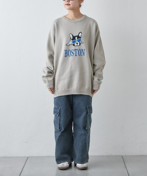 「SOUNDSGOOOOD」 長袖ニット LARGE ネイビー メンズ_画像9