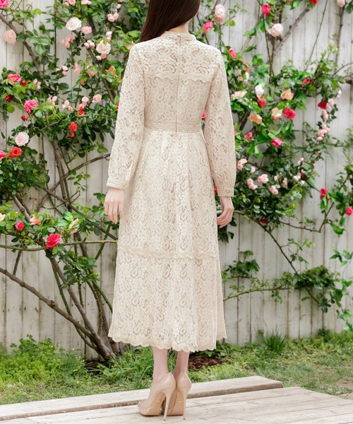 「emiriawiz」 長袖ワンピース SMALL ベージュ レディース_画像5