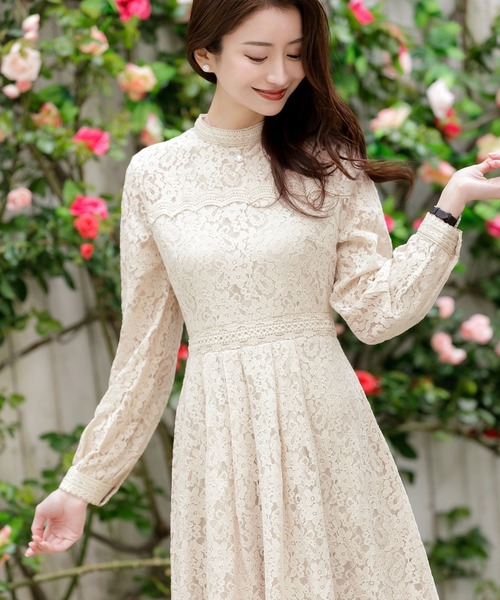 「emiriawiz」 長袖ワンピース SMALL ベージュ レディース_画像6