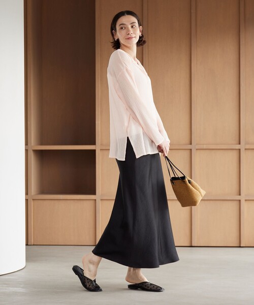 BEAUTY&YOUTH ポリエステルサテン マーメイドフレアスカート BEAUTY＆YOUTH UNITED ARROWS スカート ポリエステルサテン マーメイド