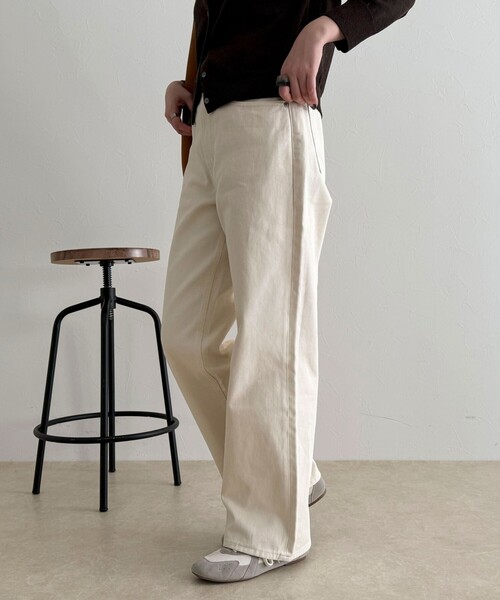 ジーンズ デニム デニムパンツ 「待望の新色＆サイズ展開追加／@sora_522m企画」BASIC STRAIGHT DENIM レディースの画像