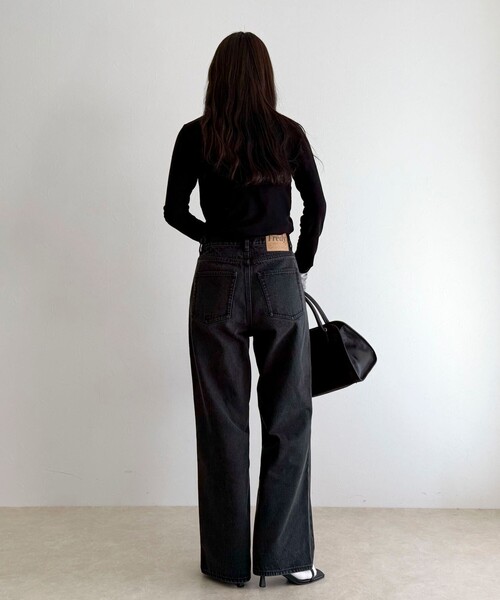 ジーンズ デニム デニムパンツ 「待望の新色＆サイズ展開追加／@sora_522m企画」BASIC STRAIGHT DENIM レディースの画像