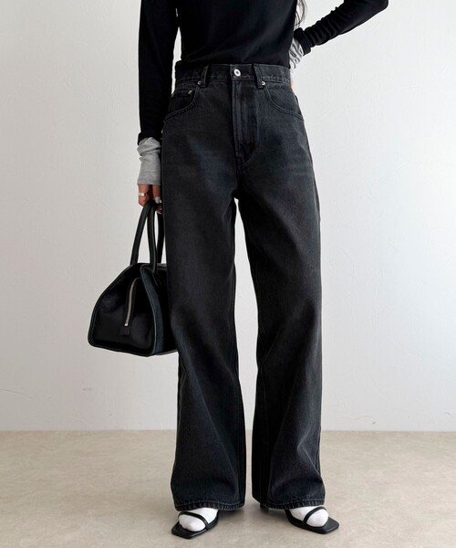 ジーンズ デニム デニムパンツ 「待望の新色＆サイズ展開追加／@sora_522m企画」BASIC STRAIGHT DENIM レディースの画像