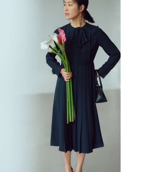 CELFORD（セルフォード） 長袖ワンピース 36 ネイビー レディース