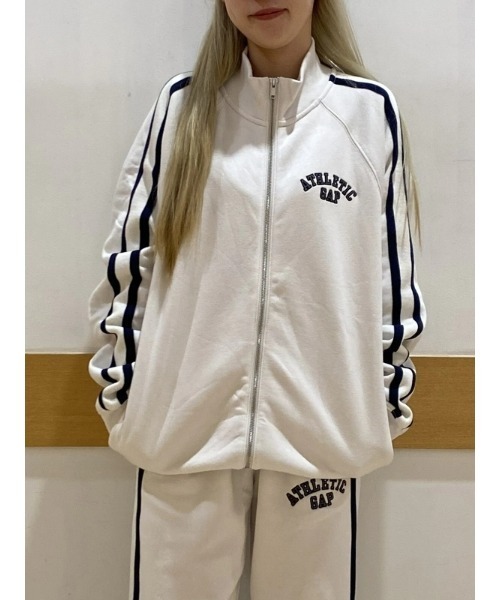 GAP（ギャップ） ジャージブルゾン X-LARGE オフホワイト メンズ