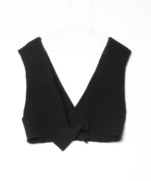 「loaf」 ノースリーブニット ONE SIZE ブラック レディース_画像2