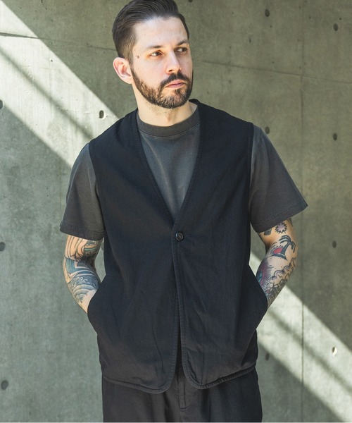 MR.OLIVE（ミスターオリーブ） ベスト ジレ RINSE WASH 6oz SUPER