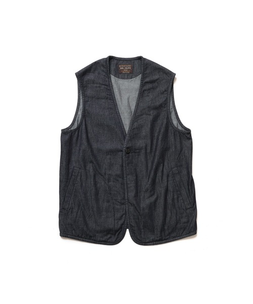 MR.OLIVE（ミスターオリーブ） ベスト ジレ RINSE WASH 6oz SUPER