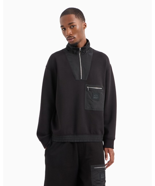 ARMANI EXCHANGE」 スウェットカットソー MEDIUM ブラック メンズ 