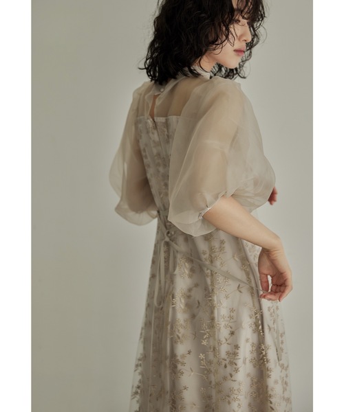 「niana」 半袖ワンピース L ベージュ レディース