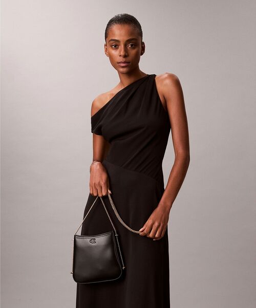 【美品】 カルバンクライン ショルダーバッグ ハンドバッグ 2way レザー 黒 Calvin Klein（カルバン・クライン） ショルダーバッグ バッグ クロス