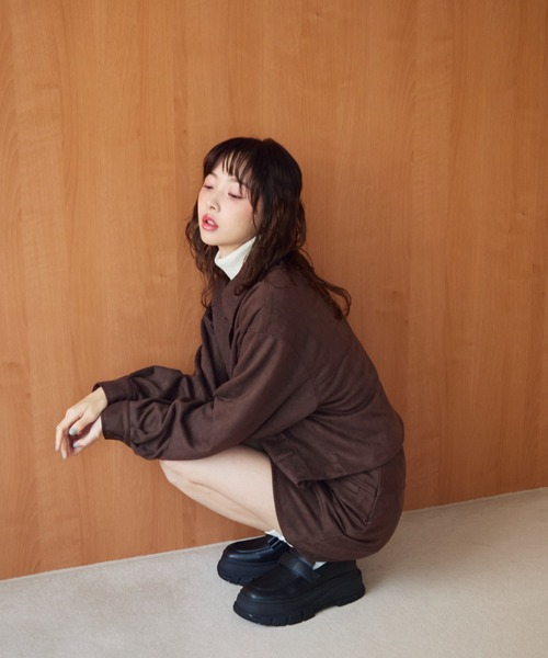 krahe（クレーエ） スカート 「セットアップ対応」スエードミニ