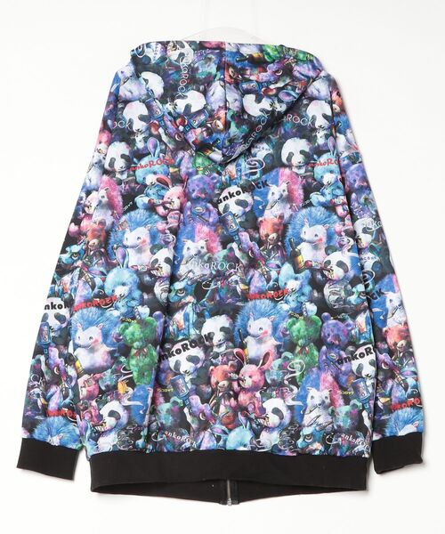 「ankoROCK」 ジップアップパーカー ONE SIZE パープル メンズ_画像2