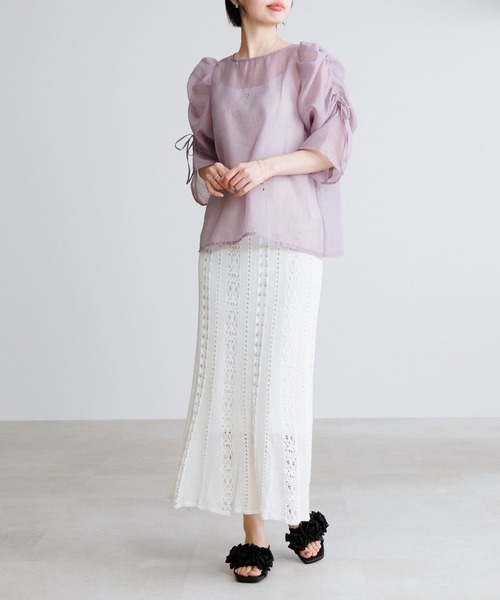 サンダル 「HIMIKO」HANAE MORI×HIMIKO フラワーフリルミュール レディースの画像