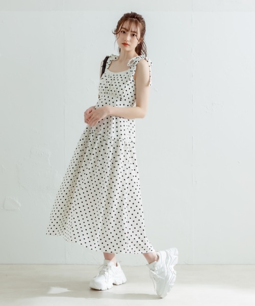 「OLIVE des OLIVE」 キャミソールワンピース FREE ピンク レディース_画像3