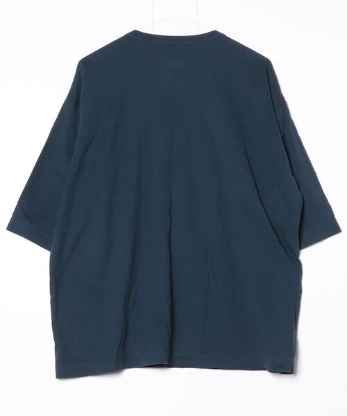 「SHAREEF」 7分袖Tシャツ 2 ダークグリーン メンズ_画像2