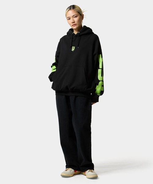 「HUF」 プルオーバーパーカー XX-LARGE ブラック メンズの画像