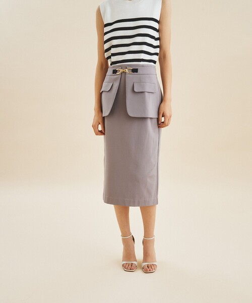 「GRACE CONTINENTAL」 タイトスカート 36 ブラック レディース_画像2