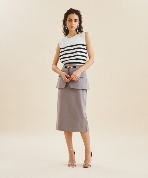 「GRACE CONTINENTAL」 タイトスカート 36 ブラック レディース_画像4