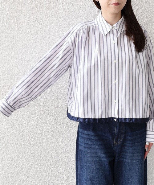 スカーフライトシャツブルゾン 私服と休日と食。 今季の春のお気に入り #etreスカーフライトシャツ